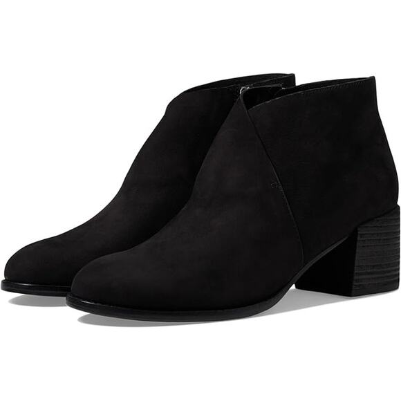 Eileen Fisher Melrose Leather Block Heel Bootie Women’s Size 10 - Picture 1 of 13